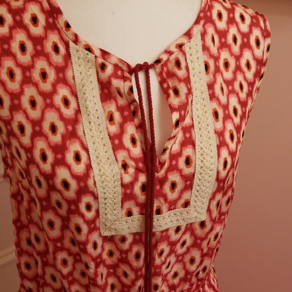 KATE SPADE 100% silk poppy print maxi dress - Picture 3 of 6